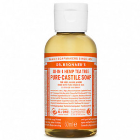 Dr. Bronner's Tea-Tree Pure-Castile Liquid Soap Ekologiškas skystas muilas 60ml