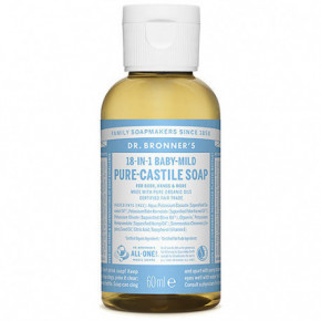 Dr. Bronner's Baby-Mild Unscented Pure-Castile Liquid Soap 60ml