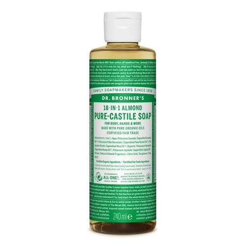 Dr. Bronner's Almond Pure-Castile Liquid Soap Ekologiškas skystas muilas 240ml