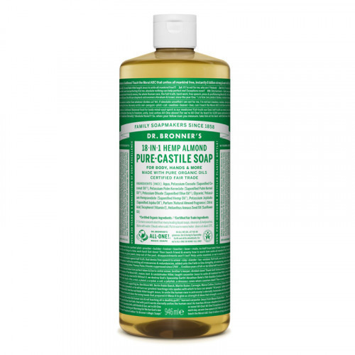 Dr. Bronner's Almond Pure-Castile Liquid Soap Ekologiškas skystas muilas 240ml