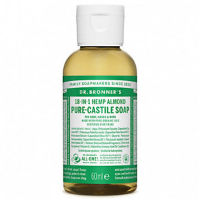 Dr. Bronner's Almond Pure-Castile Liquid Soap Ekologiškas skystas muilas 60ml