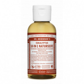 Dr. Bronner's Eucaliptus Pure-Castile Liquid Soap Ekologiškas skystas muilas 60ml