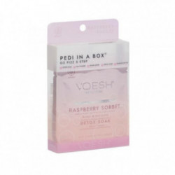 VOESH Pedi In A Box O2 Fizz 5in1 Raspberry Sorbet Procedūra kojoms Rinkinys