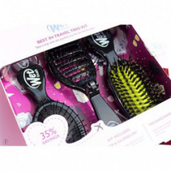 WetBrush Travel Trio Kit Kelioninių plaukų šepečių rinkinys Pink