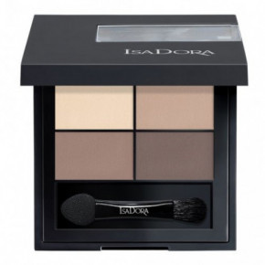 Isadora Quartet Eyeshadow Akių šešėlių paletė 01 Muddy Nudes