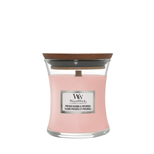 WoodWick Pressed Blooms & Patchouli Žvakė Heartwick