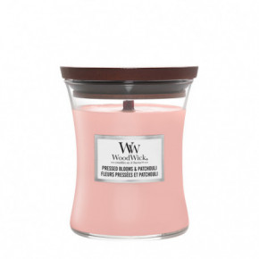 WoodWick Pressed Blooms & Patchouli Candle Žvakė Medium