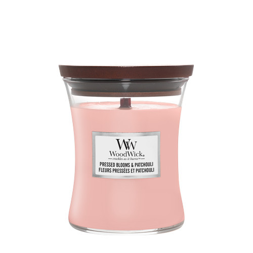 WoodWick Pressed Blooms & Patchouli Žvakė Heartwick