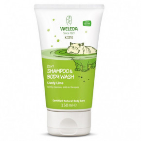 Weleda 2in1 Lively Lime Shampoo & Body Šampūns bērnu matiem un ķermenim 150ml