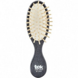 TEK Natural Small Purse Hairbrush Plaukų šepetys mažas, ovalo formos Raudonas