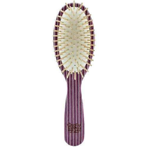 TEK Big Oval Brush Ovalus, medinis plaukų šepetys Violetinis