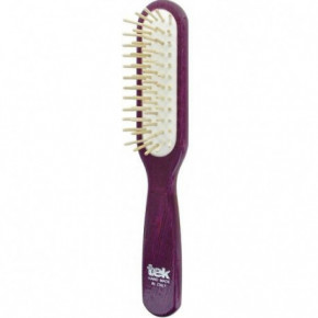 TEK Natural Rectangular Hairbrush Juuksehari Violetinis