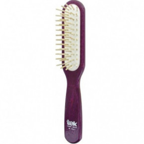 TEK Natural Rectangular Hairbrush Matu sukas no koka Violets