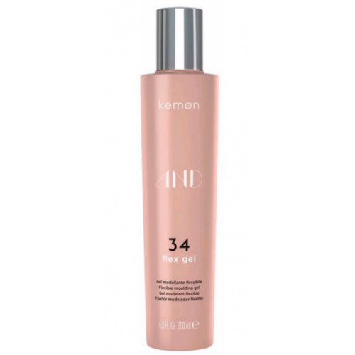 Kemon AND 34 Flex Gel Lanksčios fiksacijos plaukų formavimo želė 200ml