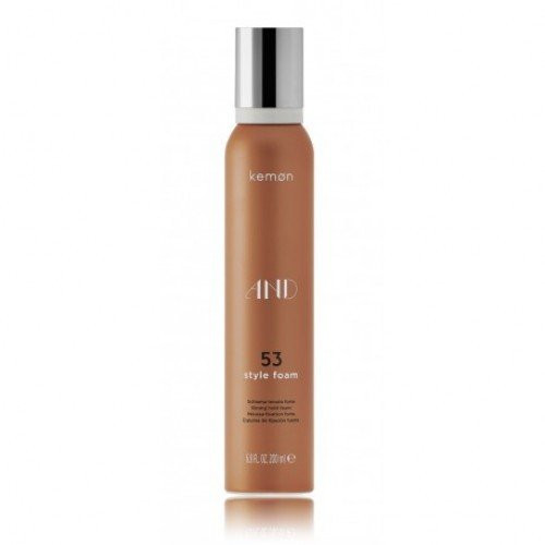 Kemon AND 53 Style Foam Stiprios fiksacijos plaukų putos 200ml