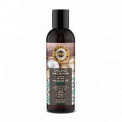 Natura Siberica Planeta Organica Bio Massage Oil Macadamia Natūralus makadamijų masažinis kūno aliejus 200ml