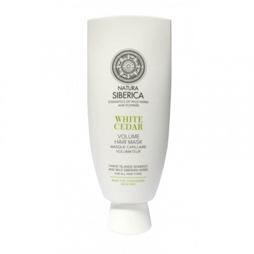 Natura Siberica Apimtį suteikianti kaukė plaukams White Cedar 200ml