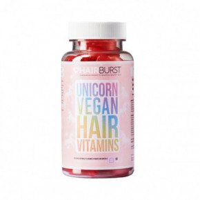 Hairburst Unicorn Vegan Hair Vitamins Matu augšanas vitamīni 60 guminukų