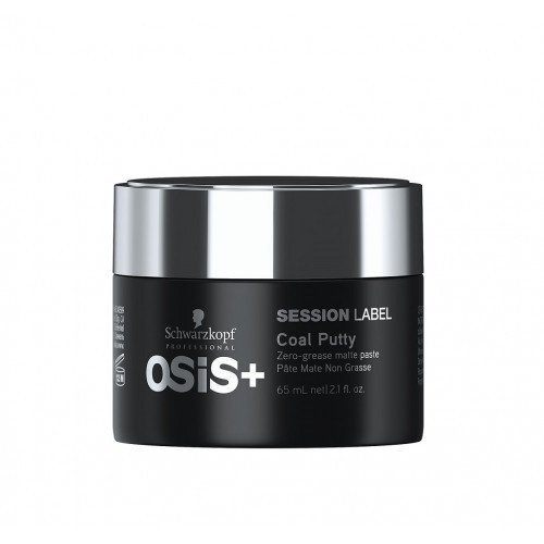 Schwarzkopf Professional Osis+ Session Label Coal Putty Zero Grease Matte Paste Matinė plaukų pasta 65ml