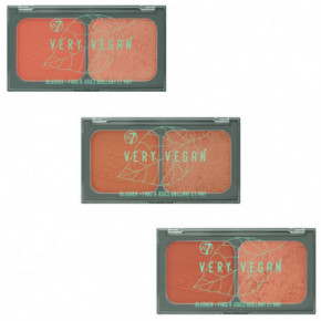 W7 Cosmetics Very Vegan Blusher Duo Vaigu sārtums Plumeria