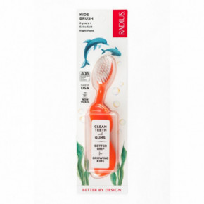 Radius Kidz Very Soft Dantų šepetėlis mokyklinio amžiaus vaikams (5-10 metų) Oranžinis