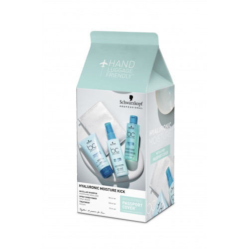 Schwarzkopf Professional Hyaluronic Moisture Kick Travel Set Kelioninis plaukų priežiūros rinkinys 1vnt.