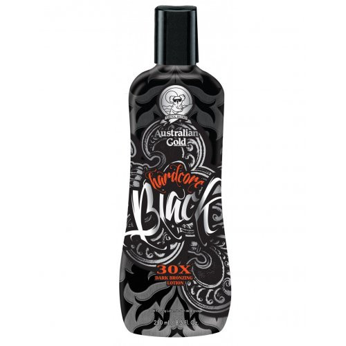 Australian Gold Hardcore Black 30x Dark Bronzing Lotion Įdegį skatinantis losjonas 250ml