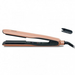 OSOM Professional Digital Hair Straightener Matu taisnotājs ar melnām keramikas plāksnēm Rose gold