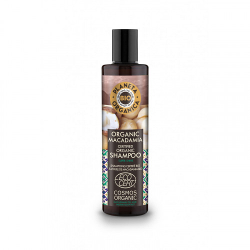 Natura Siberica Planeta Organica Bio Macadamia Natural Hair Shampoo Makadamijų organinis šampūnas 280ml