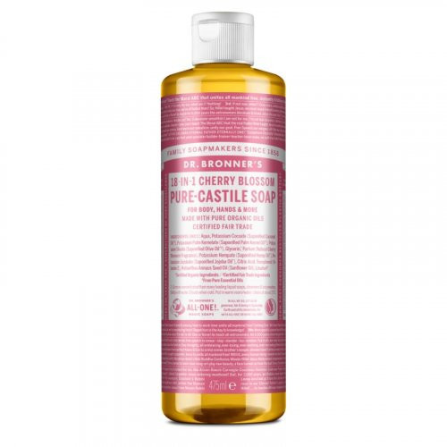 Dr. Bronner's Cherry Blossom Pure Castile Organic Soap Ekologiškas skystas muilas 240ml