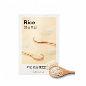 Missha Airy Fit Sheet Mask Rice Veido kaukė 19g