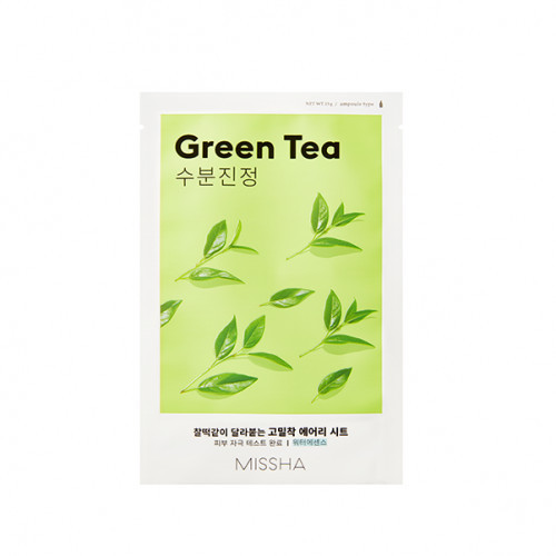 Missha Airy Fit Sheet Mask Green Tea Veido kaukė 19g