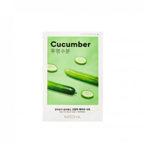 Missha Airy Fit Sheet Mask Cucumber Veido kaukė 19g