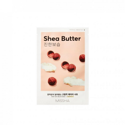 Missha Airy Fit Shea Butter Sheet Mask Veido kaukė 19g