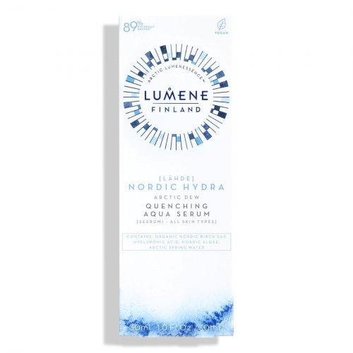 Lumene Nordic Hydra Arctic Dew Quenching Aqua Serum Intensyvus drėkinamasis veido serumas 30ml