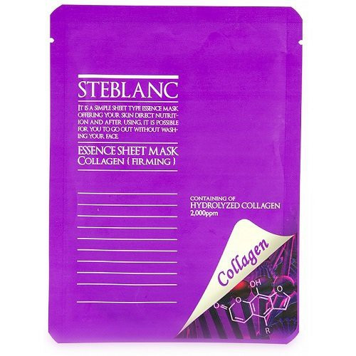 Steblanc Essence Sheet Mask Veido kaukė su kolagenu 20g