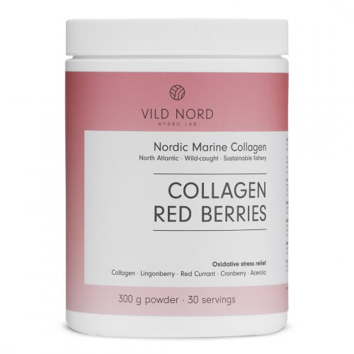 Vild Nord Collagen Red Berries Kolageno peptidai 300g
