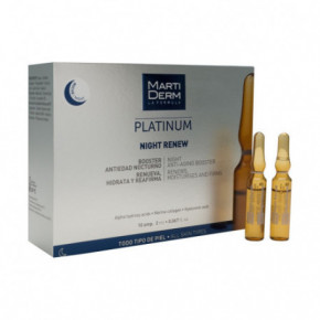 MartiDerm Night Renew Ampoules Öine nahahoolduse seerum hüaluroonhappega 10amp.