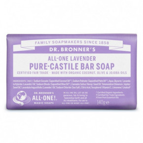 Dr. Bronner's Lavender Pure-Castile Bar Soap Tahke lavendliseep 140g