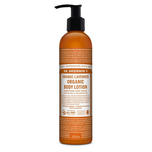 Dr. Bronner's Orange Lavender Organic Lotion Ekologiškas rankų ir kūno losjonas 240ml