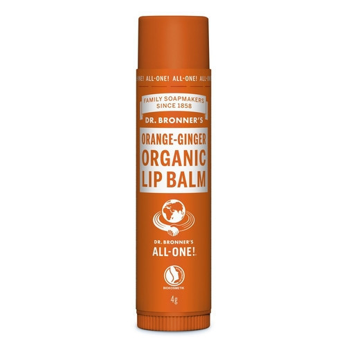 Dr. Bronner's Orange Ginger Organic Lip Balm Ekologiškas lūpų balzamas 4g