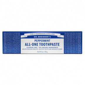 Dr. Bronner's PEPPERMINT All-One Toothpaste Zobu pasta 140g