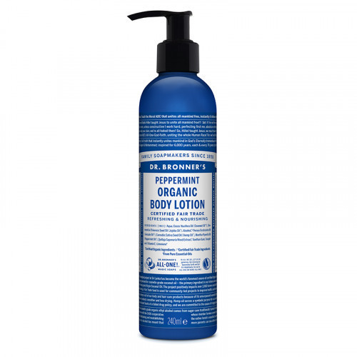 Dr. Bronner's Peppermint Organic Body Lotion Ekologiškas losjonas 240ml