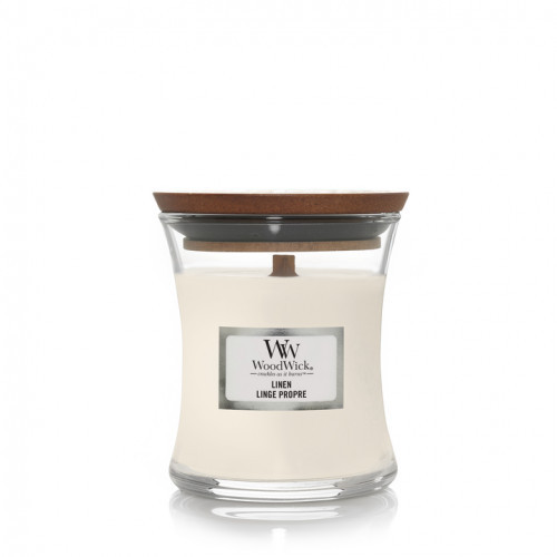 WoodWick Linen Candle Žvakė Heartwick