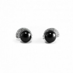 Nilly Auskarai su perlais (Ag925) KS248185 Black