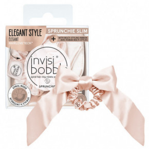 Invisibobble Sprunchie Slim Ballerina Ribbon Auduma matu gumija ar lentīti 1gab.