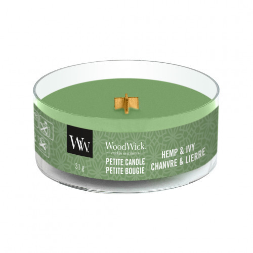 WoodWick Hemp & Ivy Žvakė Petite