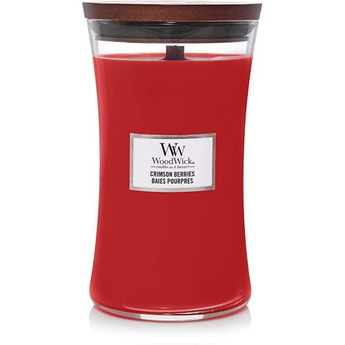 WoodWick Crimson Berries Candle Žvakė Heartwick