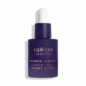 Lumene Nordic Ageless Ajaton Radiant Youth Night Elixir Naktinis veido serumas 30ml