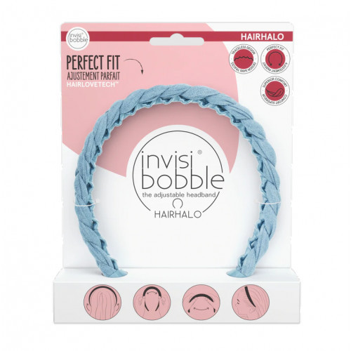 Invisibobble Hairhalo Miss Denim The Adjustable Headband Lankelis plaukams 1 vnt.